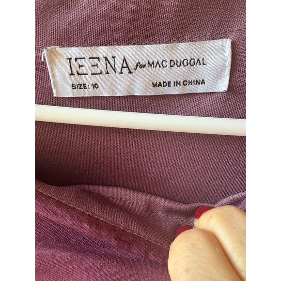 Ienna 55695 for MacDuggal purple mauve long sleeve gown dress size 10 - Picture 12 of 12